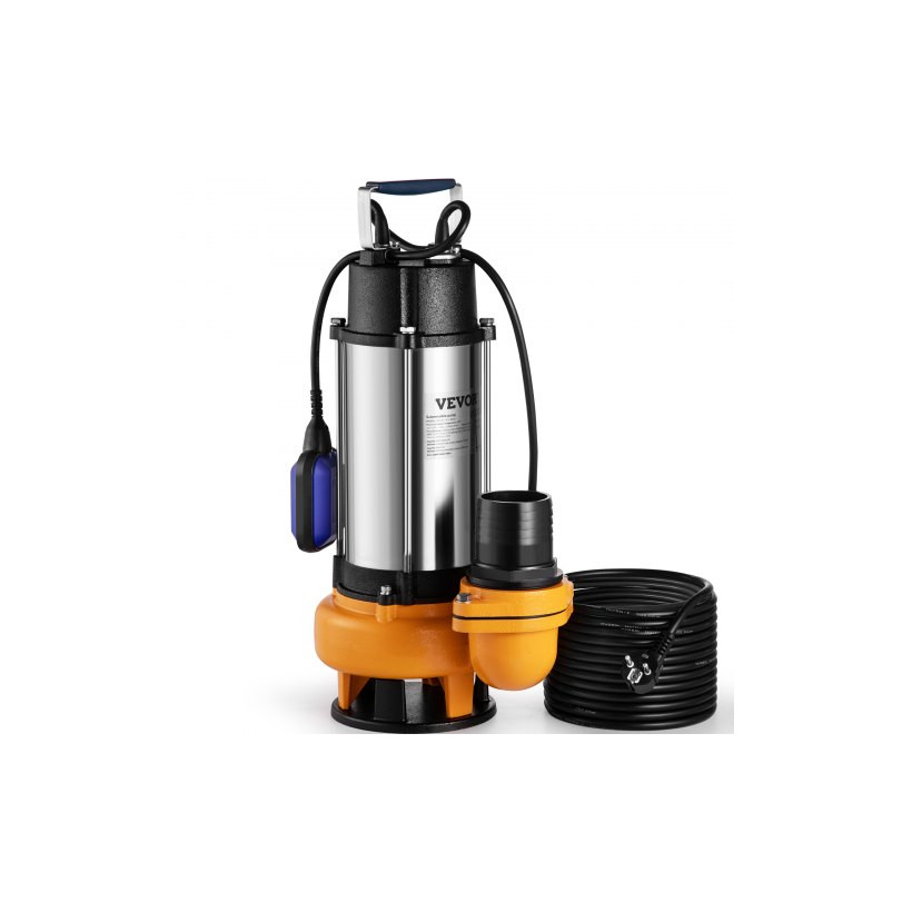 Αντλία Βυθιζόμενη VEVOR 2200W, 60000L/H, με 10μ Καλώδιο & Αυτόματο Φλοτέρ, Ανοξείδωτη για Καθαρά/Βρώμικα Νερά  WSBBX30HP220VSLN2V2