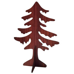 Δέντρο Ξύλινο Επιτραπέζιο 20x14cm Xmasfest 1133655 - 12 ΤΕΜ 93-3635