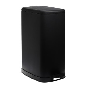 Κάδος απορριμάτων με πεντάλ secret 30lt μαύρο soft close Υ54,9x27,5x42,5εκ.
