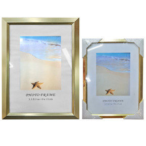 Κορνίζα Αλουμινίου Πλατιά Χρυσή 13x18cm Homie 322052 12-2032
