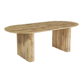 Τραπέζι Nembou  mdf σε oak απόχρωση 210x100x76εκ
