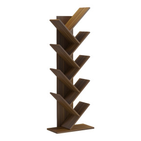 Βιβλιοθήκη Fyllo  καρυδί 50x25x141.5εκ