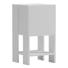 Κομοδίνο Reppo  λευκό 30x30x55εκ