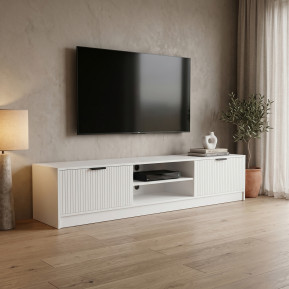 Έπιπλο τηλεόρασης Lemardo  λευκό 180x40x40εκ