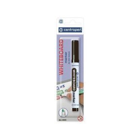 Centropen μαρκαδόρος λευκού πίνακα μαύρος 2,5mm σε blister - 20 ΤΕΜ
