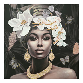 Πίνακας σε καμβά Beauty 3D Inart 100x3x100εκ
