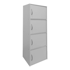 Ντουλάπι-στήλη Soline I  σε λευκή απόχρωση 40x34.5x120εκ