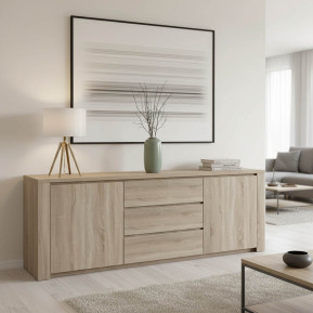 Μπουφές Kalya  σε sonoma απόχρωση 220x49x89.5εκ