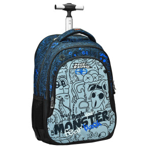 Τρόλευ Τσάντα  no Fear Monster 53x37x28cm Gim 348-16074 50-3495