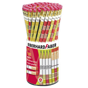 Μολύβι Γόμα Προπαίδεια πακ=72τεμ  Faber 5118-72 60-638