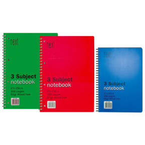 Next notebook τετρ. σπιράλ 17x25εκ. 4θεμ. 280σελ. - 6 ΤΕΜ