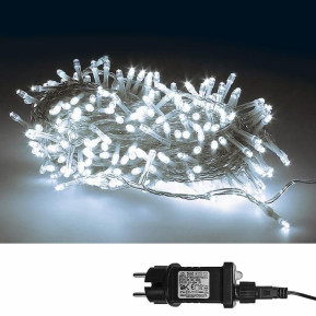 240 Λαμπάκια LED Λευκό Ψυχρό σε Σειρά με Προγράμματα IP44 15m Xmasfest 1132592 93-2572