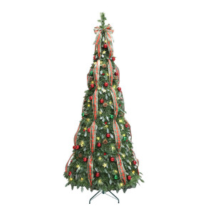 Δέντρο pop up με Στολισμό & led 180cm 180cm ~ø76cm Xmasfest 1133520 93-3500