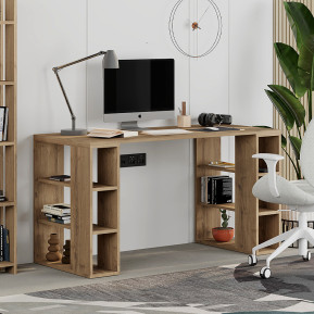 Γραφείο εργασίας Colmar  χρώμα ανοιχτό καρυδί 140x60x75εκ