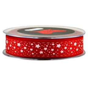 Κορδέλα 23μ. GRO  STARS AND STITCHES 13χιλ.-ΚΟΚΚΙΝΟ