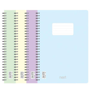 Next pastel τετράδιο σπιράλ 21x29εκ. 3θ. - 10 ΤΕΜ