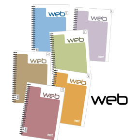 Next web τετράδιο σπιράλ 21x29εκ. 1θεμ. - 10 ΤΕΜ