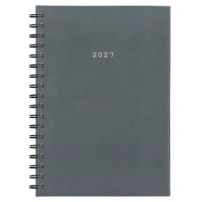 Next ημερολόγιο 2027 basic xl ημερήσιο σπιράλ γκρι 21x29εκ.  Δυνατότητα εκτύπωσης