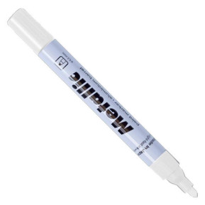 Centropen μαρκαδόρος ανεξίτηλος μεταλ. λευκός 1,5-2,5mm - 10 ΤΕΜ