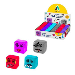Adel ξύστρα "Cubbies" βαρελάκι διπλή 7mm - 12mm - 24 ΤΕΜ