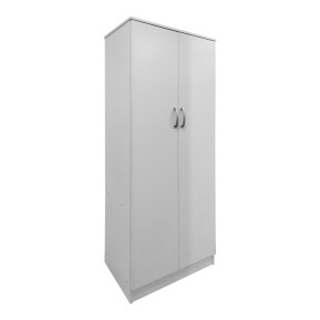 Ντουλάπα δίφυλλη Athos  σε λευκή απόχρωση 80x42x180εκ