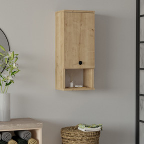 Ντουλάπι μπάνιου επιτοίχιο Mis  χρώμα sapphire oak 30x21,8x71εκ.