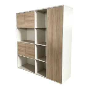 Βιβλιοθήκη γραφείου Stark  μπεζ oak 160x40x200εκ