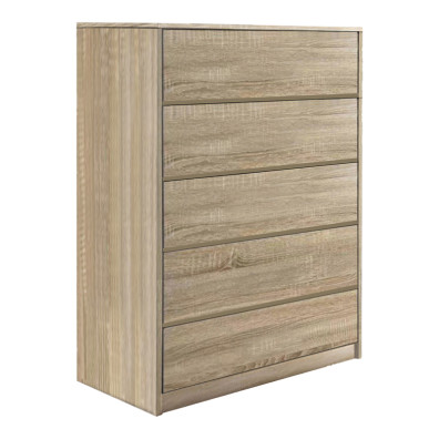 Συρταριέρα Kuanger  mdf σε φυσική απόχρωση 80x40x109εκ