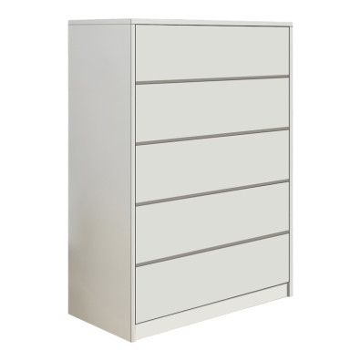 Συρταριέρα Kuanger  mdf σε λευκή απόχρωση 80x40x109εκ