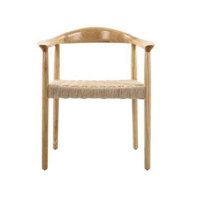 Καρέκλα ξύλινη Nextdeco Bisotto από ξύλο οξιάς natural έδρα 54x57xΥ75εκ