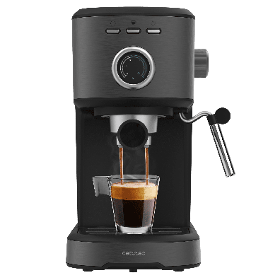 CECOTEC  Καφετιέρα Espresso Power 20 Pecan Steel, Ψηφιακή με 20 Bar και Ρυθμιζόμενο Ατμοποιητή  CEC-00275