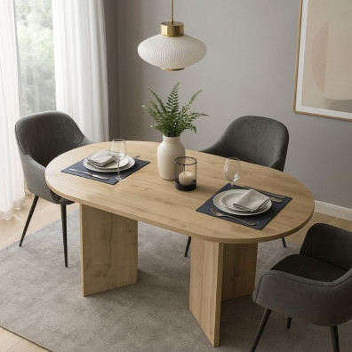 Τραπέζι Cortado  χρώμα sapphire oak 138x80x75εκ.