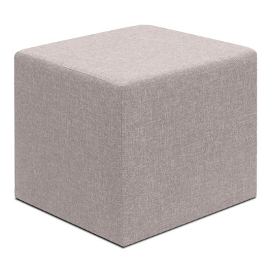 Σκαμπώ Linda  υφασμάτινο χρώμα μπεζ 40x40x40εκ.