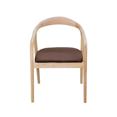 Καρέκλα ξύλινη Nextdeco Jackson καφέ Υ79,5x56x62εκ - 2 ΤΕΜ