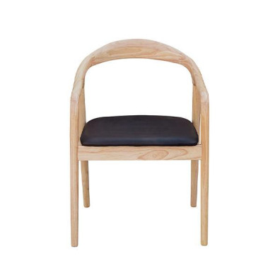 Καρέκλα ξύλινη Nextdeco Jackson μαύρη Υ79,5x56x62εκ - 2 ΤΕΜ