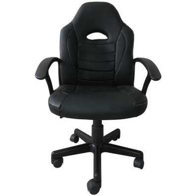 Καρέκλα gaming τροχήλατη Nexrdeco μαύρη Y96x63x64εκ.