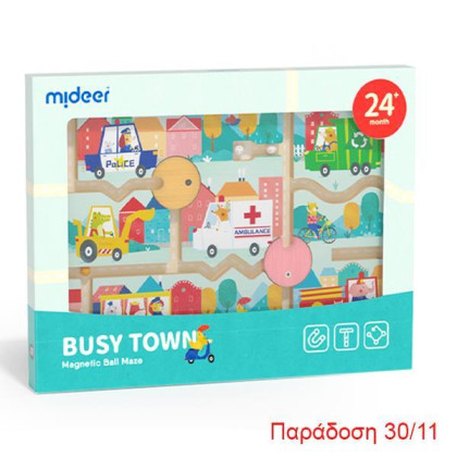 Mideer μαγνητικός λαβύρινθος "Busy Town"