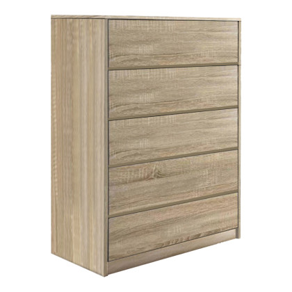 Συρταριέρα Kuanger  mdf σε φυσική απόχρωση 80x40x109εκ