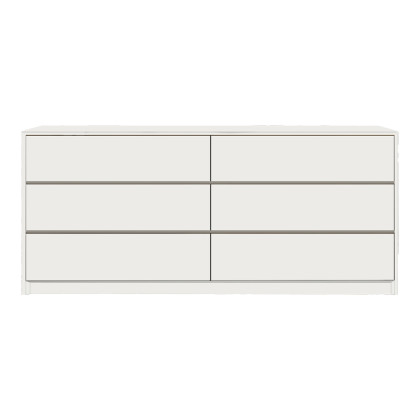 Συρταριέρα Kuanger  mdf σε λευκή απόχρωση 120x40x70εκ
