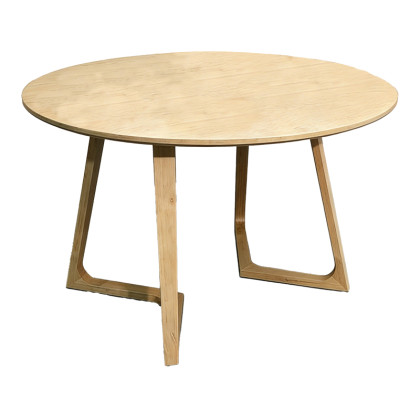 Τραπέζι Sedria  mdf σε φυσική απόχρωση Φ120x75εκ