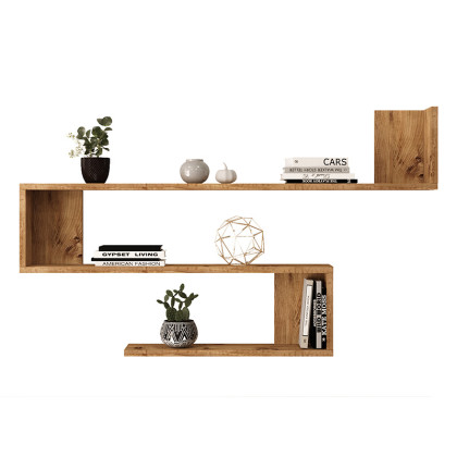 Ραφιέρα τοίχου Belinda  oak 120x14.5x71.4εκ