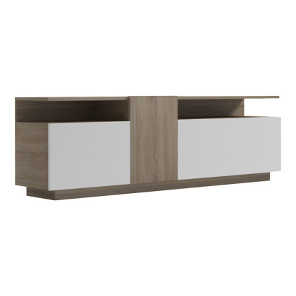 Έπιπλο τηλεόρασης Vendora  σε sonoma-λευκή απόχρωση 150x29.5x46.3εκ