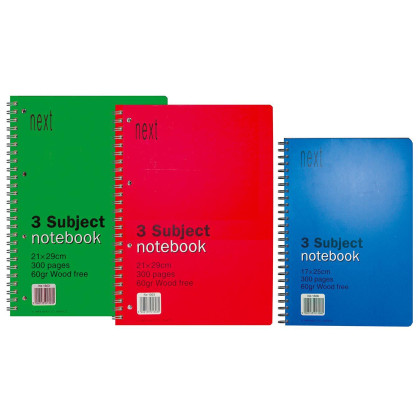 Next notebook τετράδιο σπιράλ 2θεμ. 140σελ. 17x25εκ. - 10 ΤΕΜ
