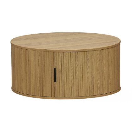 Τραπέζι σαλονιού Scandi  MDF σε φυσική απόχρωση Φ80x35.5εκ