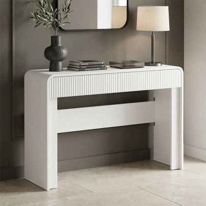 Κονσόλα Zeplen  λευκό mdf 110x38x75εκ