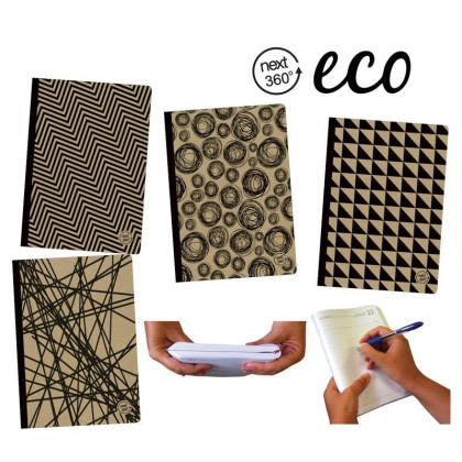 Next eco 360° τετράδιο flexi 17x25εκ. 192σελ. 2θ. - 10 ΤΕΜ