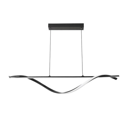 Φωτιστικό οροφής Infinity  led μέταλλο μαύρο 120x12x150εκ