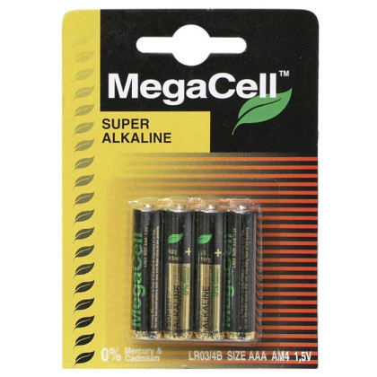 Μπαταρίες Αλκαλικές Μίνι ΑΑΑ *  MegaCell MC-LR03-4B - 48 ΤΕΜ 4-4