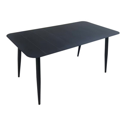 Τραπέζι Vista  αλουμίνιο σε μαύρη απόχρωση 150x80x72εκ