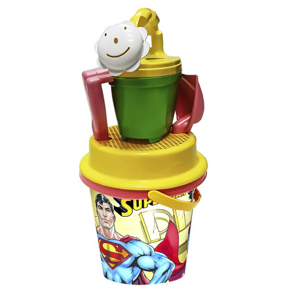 Κουβαδάκι Ποτιστήρι Superman σετ=5τεμ Φ17cm Warner Bros WB-W-1806-S 42-766